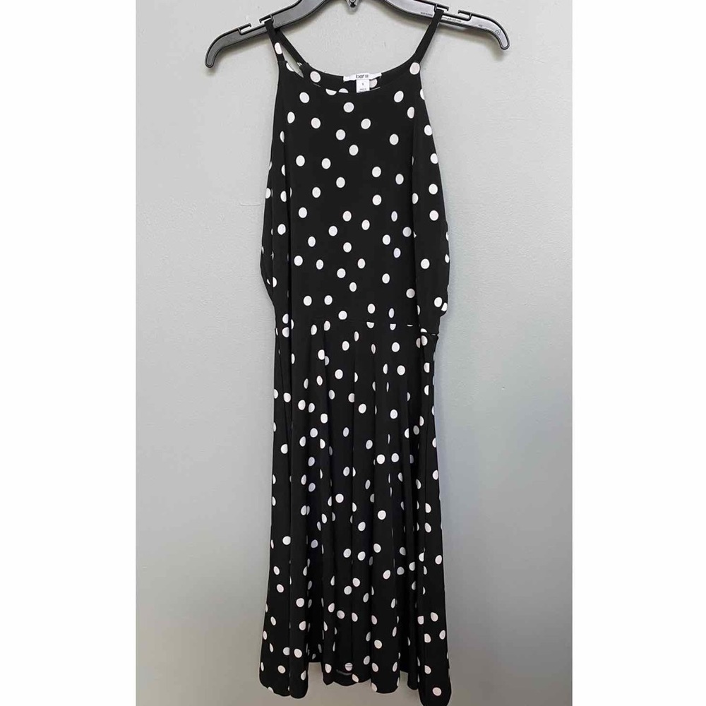 Bar III Black and White Polka Dot Dress